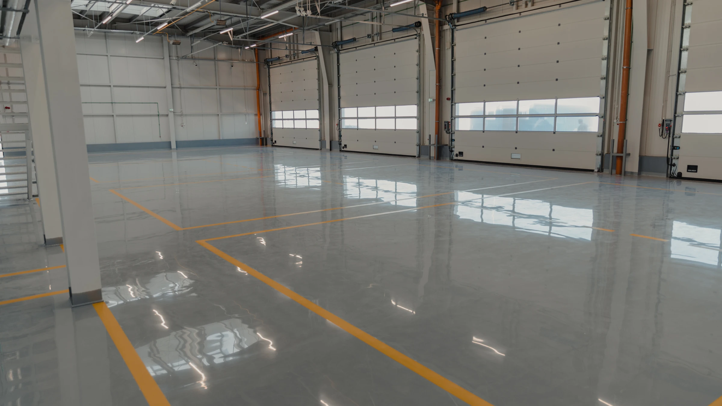 Epoxy warehouse floor